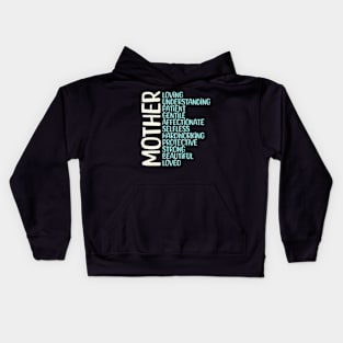 MOTHER Meaning Shirt I Love Mom Mothers Day Kids Hoodie